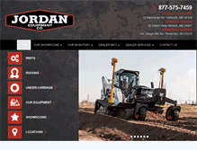 Tablet Screenshot of jordanequipment.com
